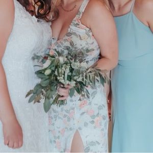 Abercrombie Cinched Neck Midi Dress